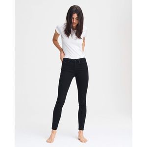 Size 23 Rag & Bone Women's Cate Slim Fit Mid-Rise Skinny Jeans in No Fade Black